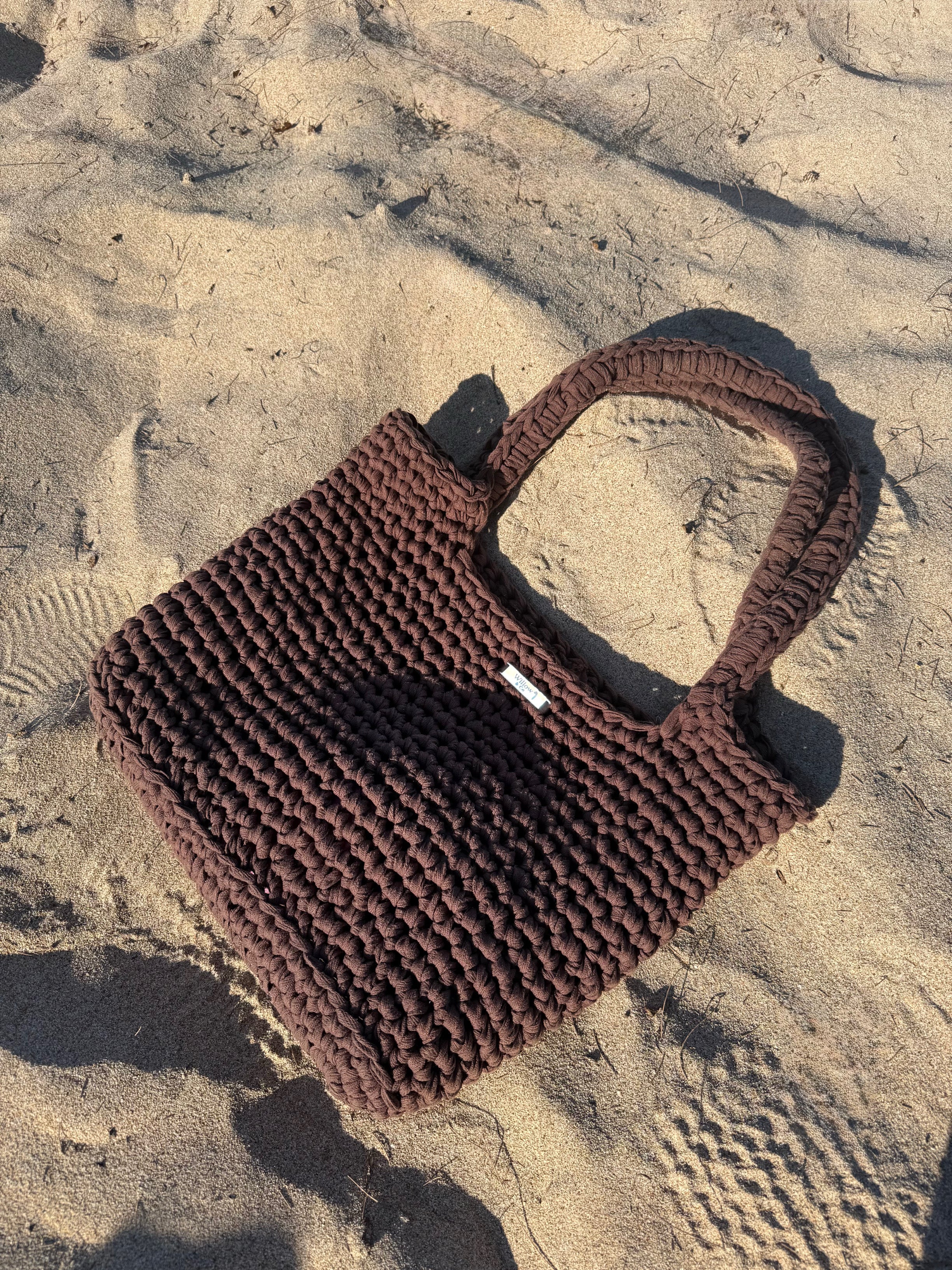 Large Crochet Tote Bag