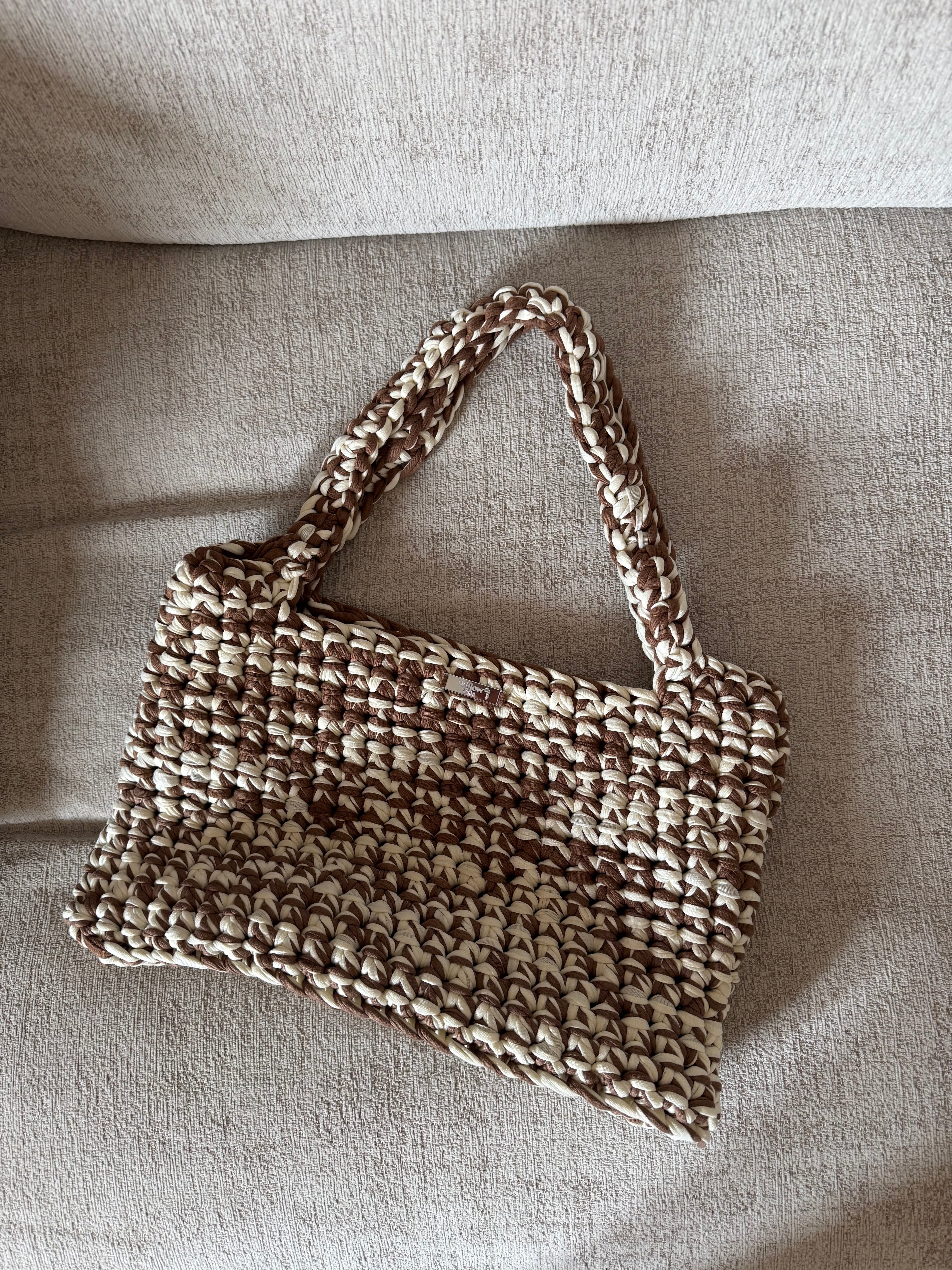 Large Crochet Tote Bag